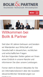 Mobile Screenshot of bolik-partner.de