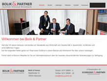Tablet Screenshot of bolik-partner.de
